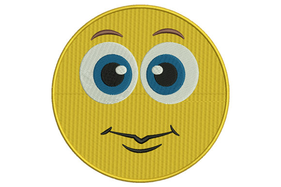 Eyes Open Emoji: A Playful Machine Embroidery Design Review