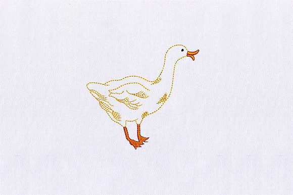 Golden Duck Review: A Cute Embroidery Design for Etsy Sellers