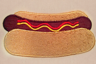 Hot Dog Applique: A Tasty Pick for Holiday Crafts