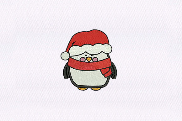 Penguin with Santa Hat: A Festive Embroidery Review