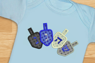 Review: 4 Hanukkah Dreidels Applique for Holiday Goods