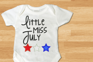 Review: Little Miss July Stars Applique for Boutique Sweatshirts