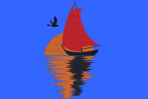 Sailing Boat 12: A Sunset Review for Embroidery Pros